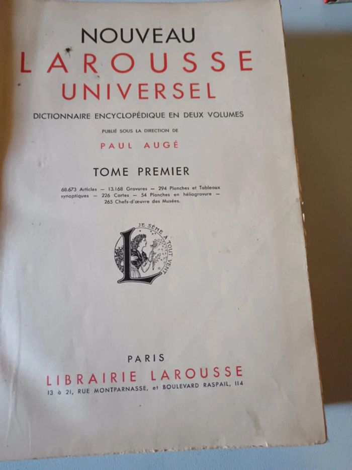 Livre nouveau Larousse universel - photo numéro 2