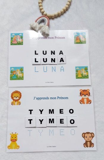 J’apprends mon prénom ✏️ – Fiche personnalisée réutilisable