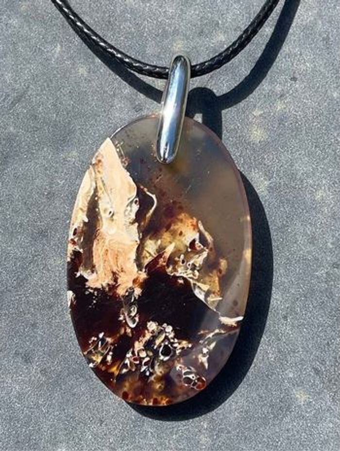 Superbe pendentif en ambre - photo numéro 7
