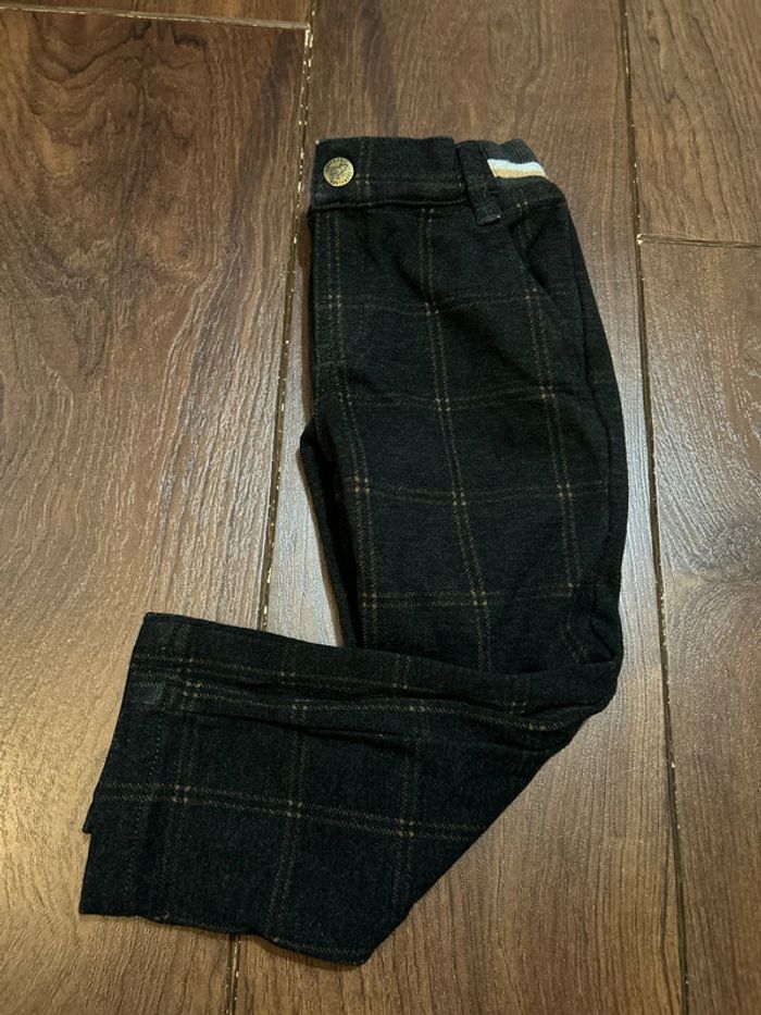 pantalon chaud à carreaux gris foncé  et beige My Chicco 3 ans - photo numéro 14