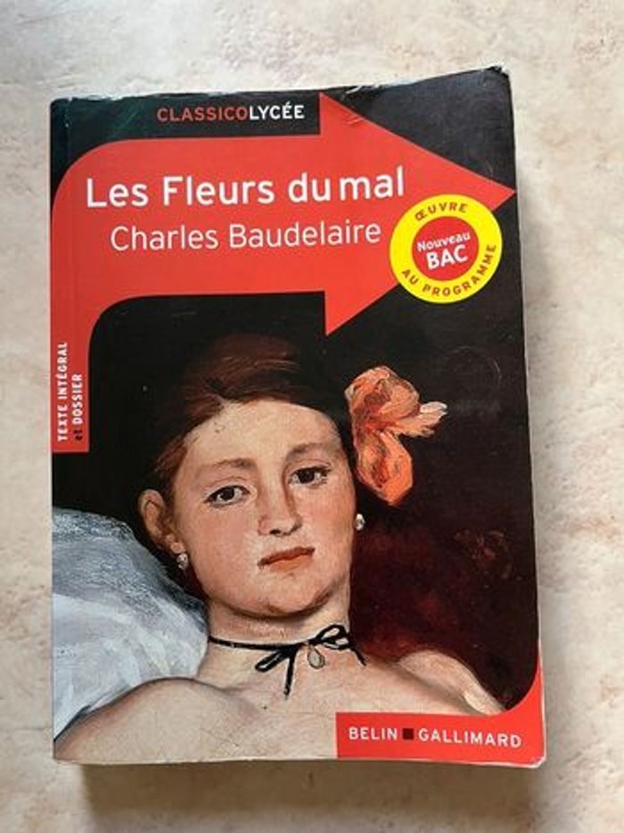 Livre Les fleurs du mal Baudelaire