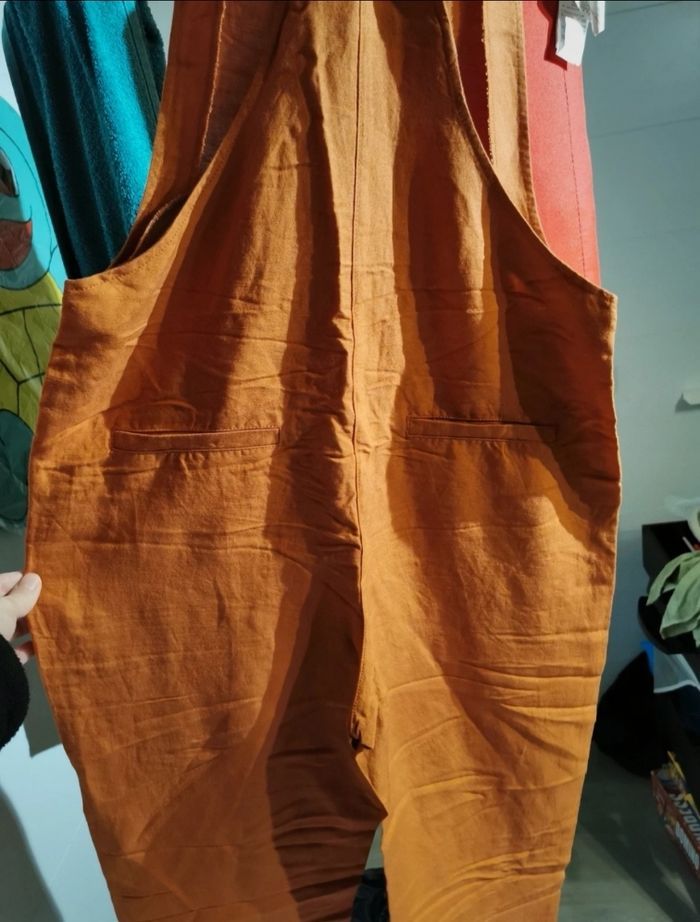 Salopette caire nil orange foncé mango neuf avec étiquette taille 38 - photo numéro 3