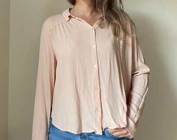 Blouse rose pale nude h&m