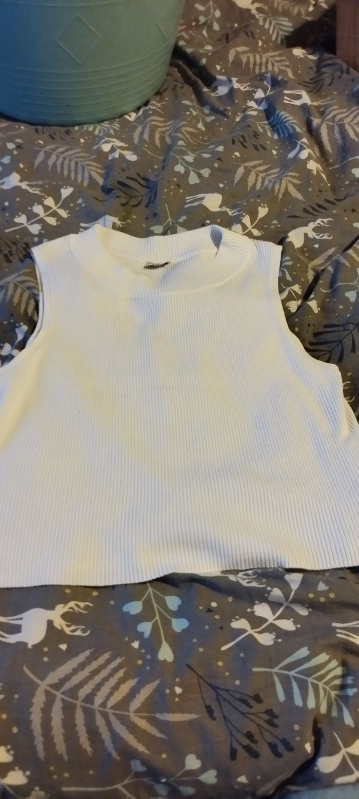 Haut sans manche blanc