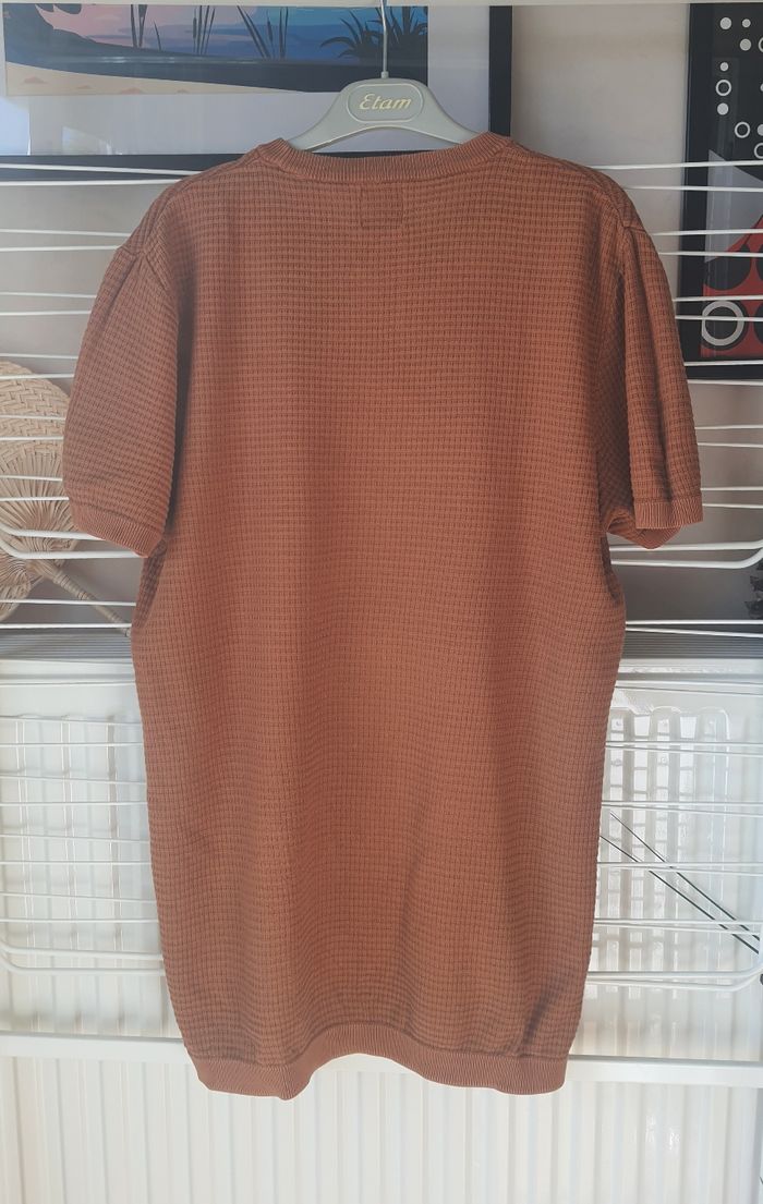 Lot deux t-shirts Zara, camel & écru, taille: L - photo numéro 3