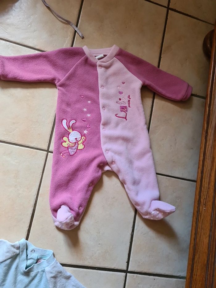 Grenouillère 6 mois rose