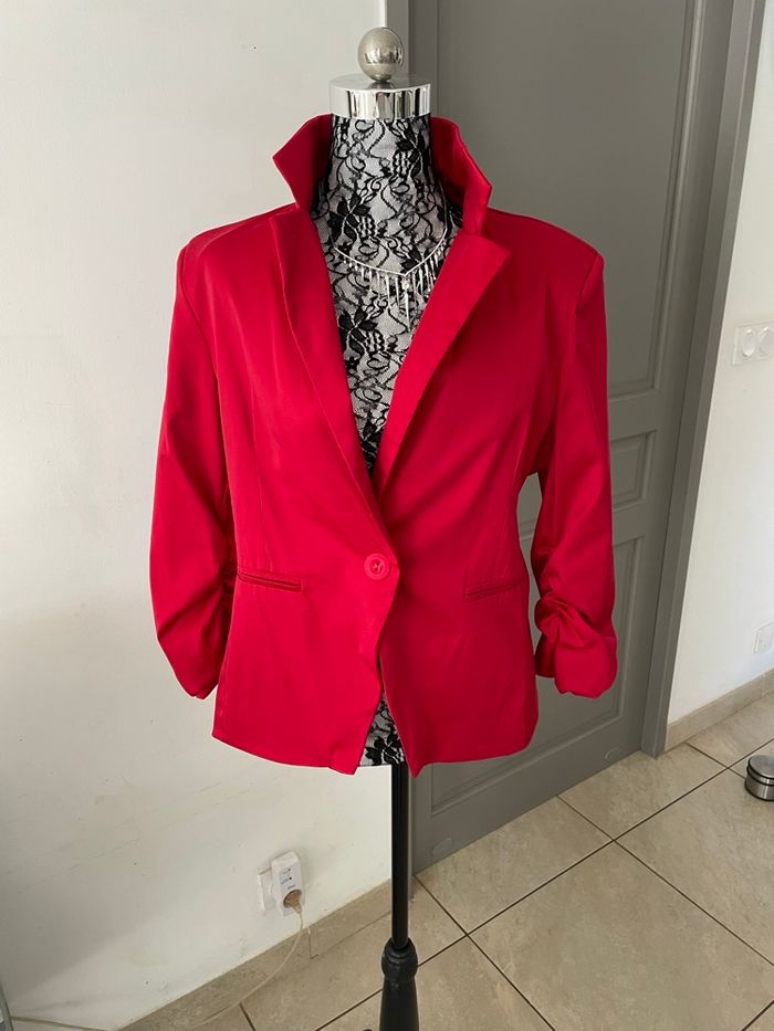 Veste blazer satiné