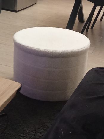 Pouf coffre  blanc