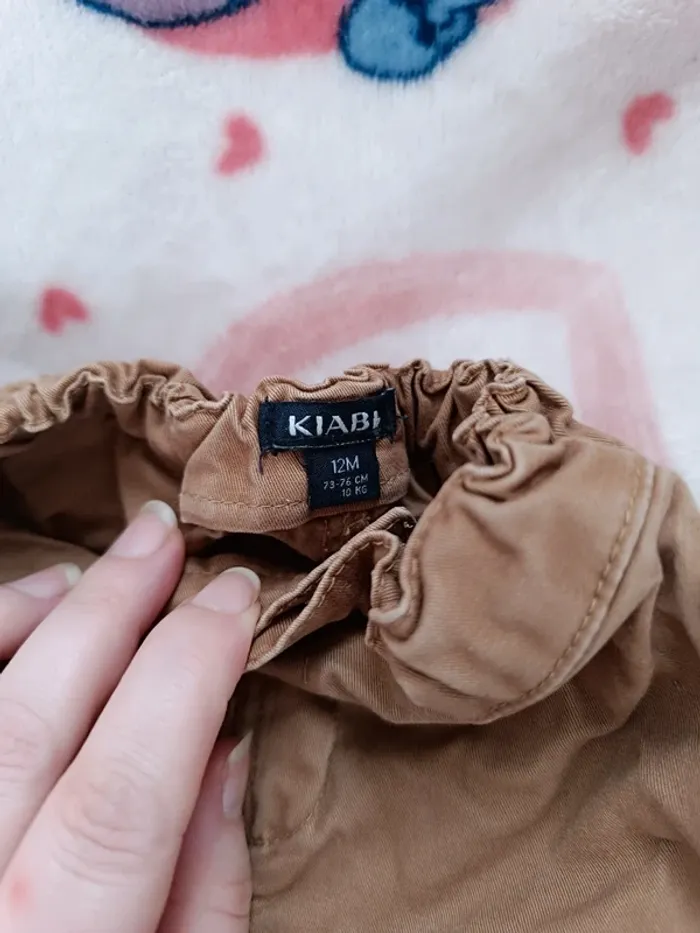 Jeans beige Kiabi taille 12 mois - photo numéro 3