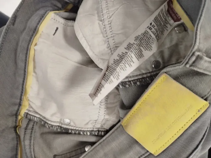 Jean slim gris Comptoir des Cotonniers - Taille 40 - Patch jaune signature A606 - photo numéro 13