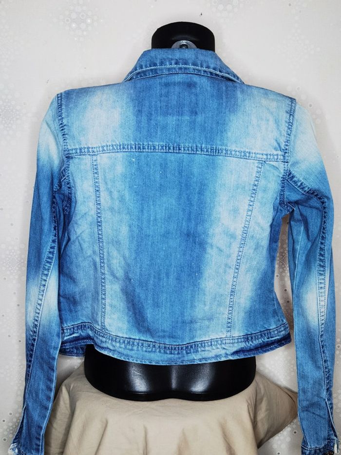 D3532 - veste en jeans fille 13/14 ans - photo numéro 2