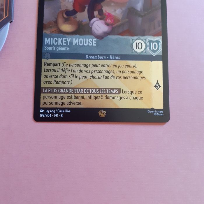 Lorcana chap.8: Carte légendaire Mickey +Compteur de Lore Jafar - photo numéro 5