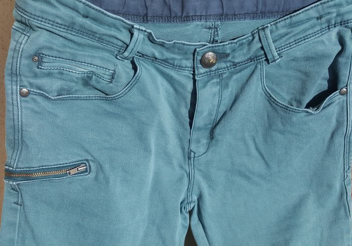 Pantalon vert bleu Catimini 14 ans - photo numéro 2
