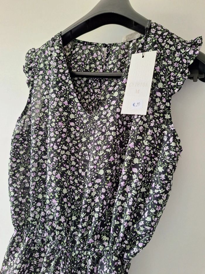 Combishort fleuri femme t38 neuve avec étiquette - photo numéro 2
