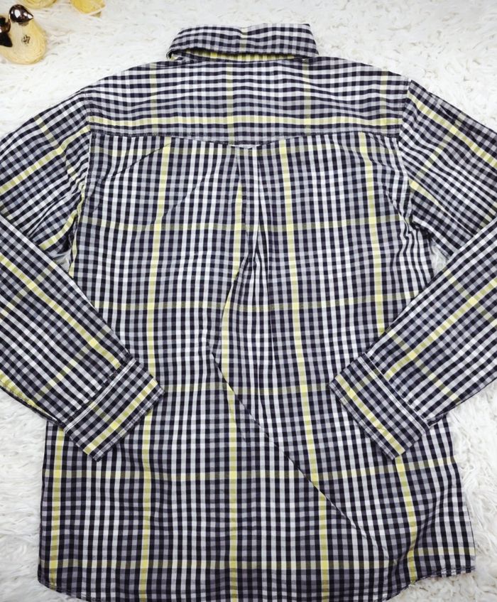 Chemise manches longues à carreaux vichy multicolore Garçon taille 12 ans marque NKY 🎸 - photo numéro 9