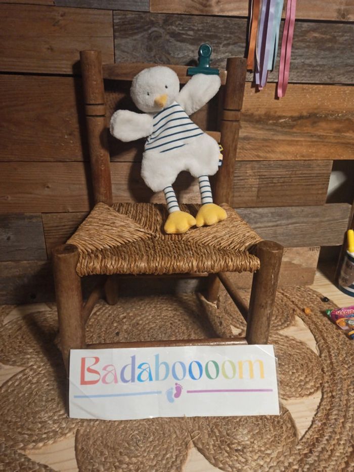 Doudou canard tape à l'oeil tbe