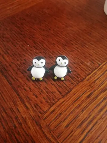 Boucles d'oreilles pingouin