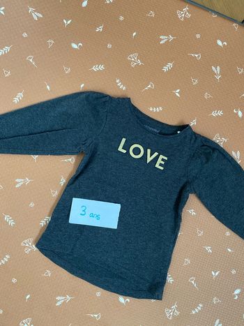 Teeshirt manches longues 3 ans