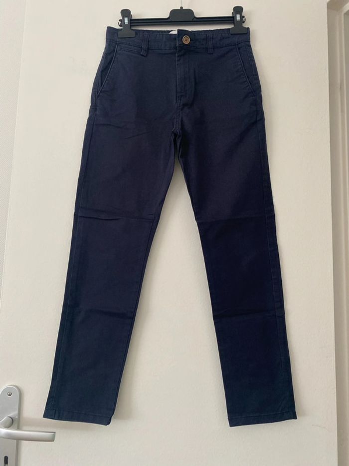 Pantalon droit bleu marine Enfant Garçons 10 ans Zara