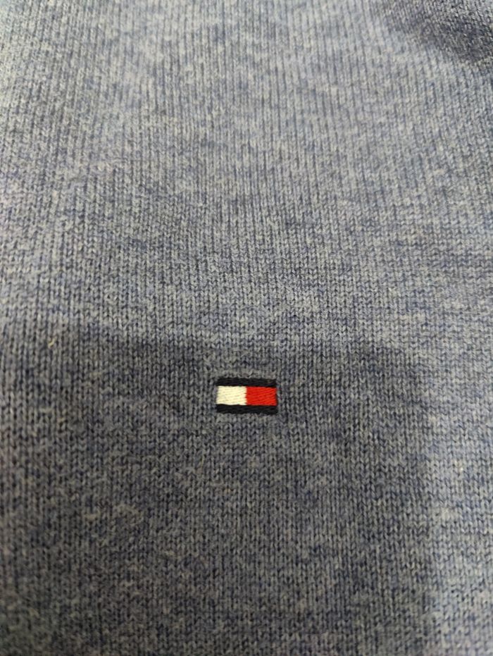 Pull Tommy Hilfiger – Half Zip / ¼ Zip Col Camionneur – Bleu Marine – Taille M – Très bon état - photo numéro 3
