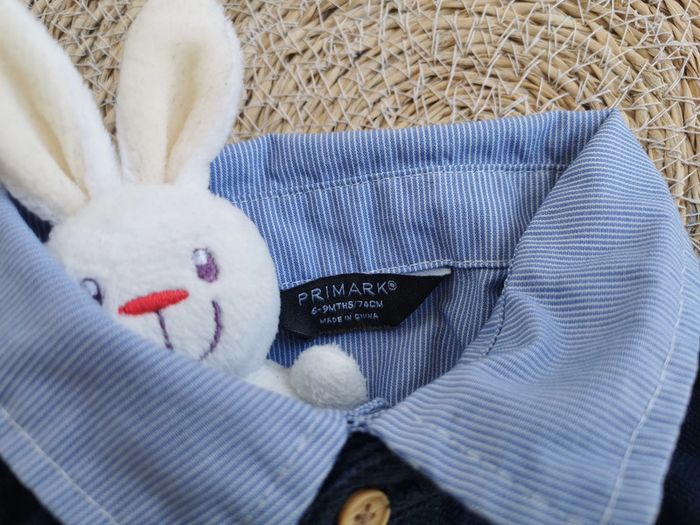 Haut habillé 👣 avec col, primark, 6/9 mois, 74cm - photo numéro 9