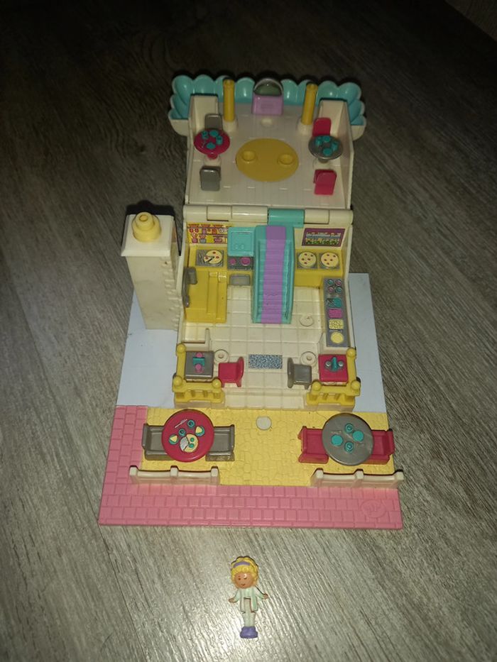 polly pocket restaurant pizza avec personnage - photo numéro 4