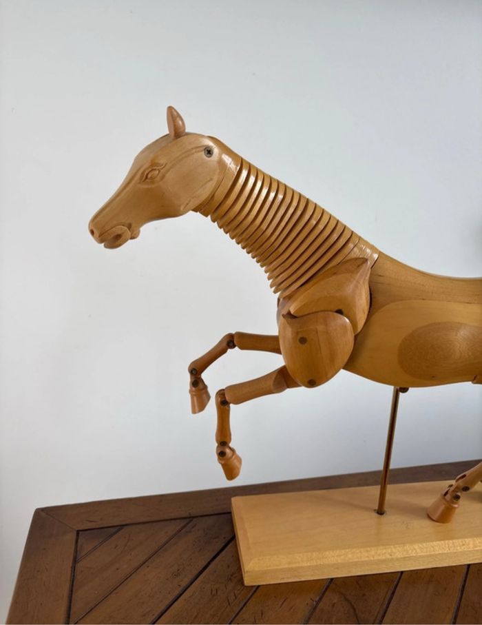 Mannequin Cheval de dessin en bois complètement articulé - bon état - photo numéro 2