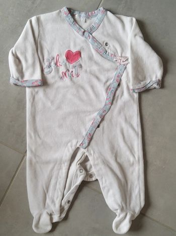 Pyjama velours en 12 mois