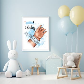 affiche naissance personnalisé