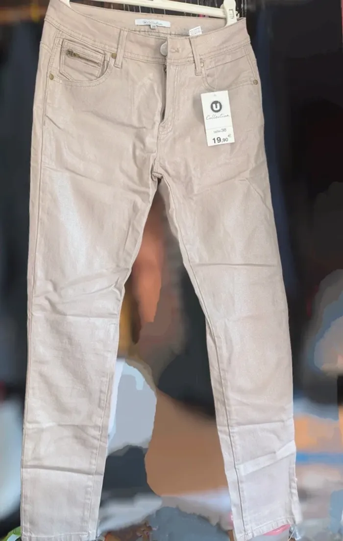 Jeans paillettes brillant