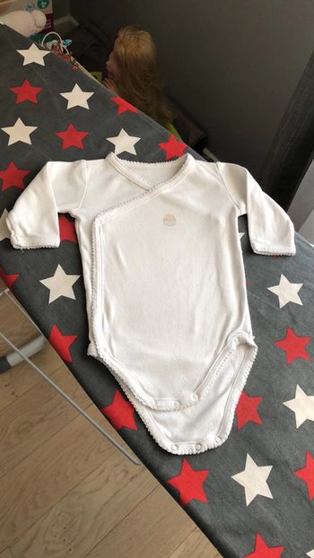 Body blanc croisé 6 mois