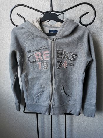 Cardigan zippé gris CREEKS