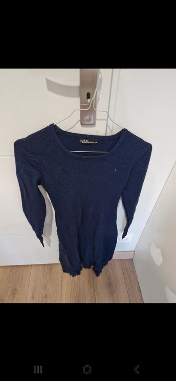 Robe pull bleue marine