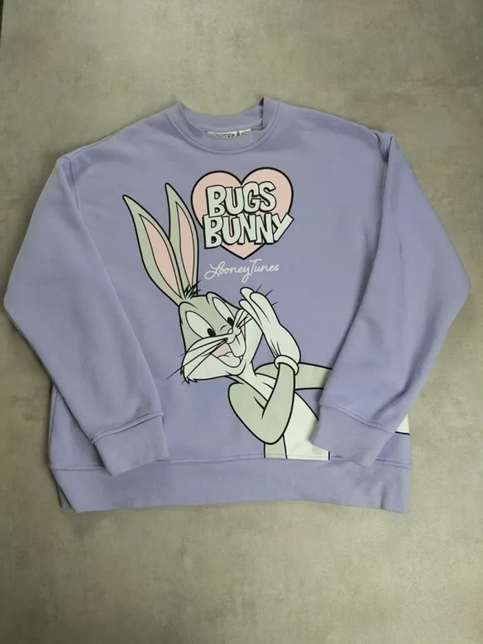 Sweat Looney Tunes – Bugs Bunny (Taille S) - photo numéro 2