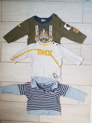 Lots hauts chaud manches longues 6mois