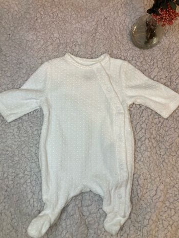 Pyjama en velours blanc