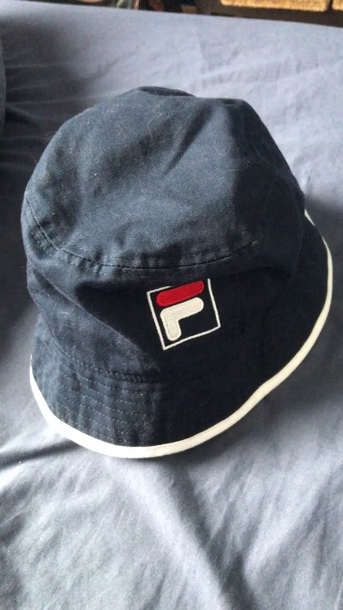 Bob fila, marine et blanc, chapeau pour été - photo numéro 3