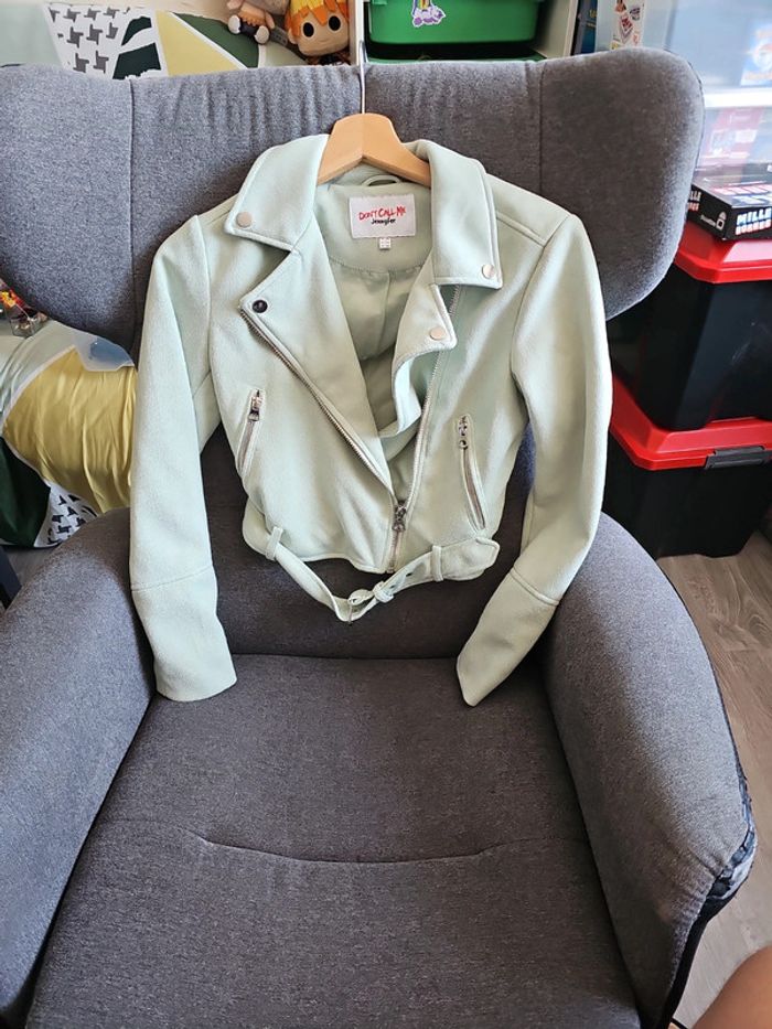Veste simili daim dont call me jennyfer xs - photo numéro 3