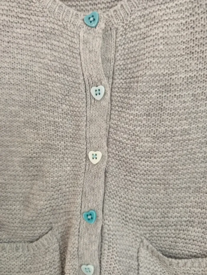 Gilet gris fille - photo numéro 2