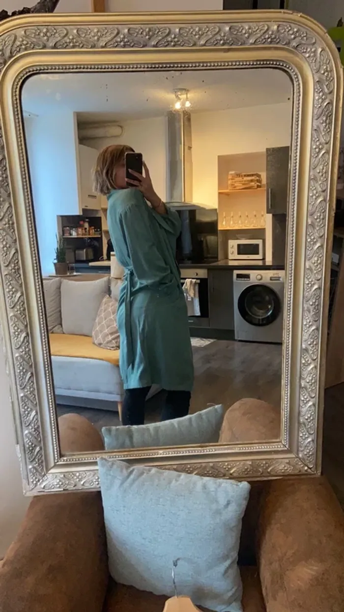 Veste longue bleu - photo numéro 2