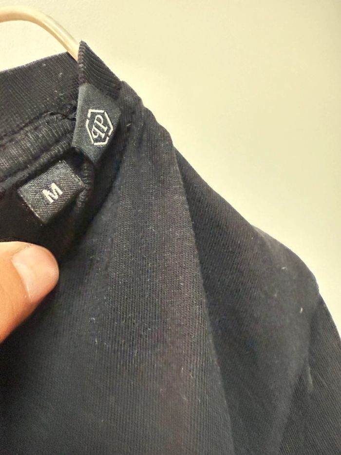 T-shirt Philipp Plein noir tête de mort à paillette taille m - photo numéro 5