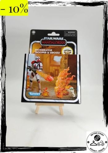 Hasbro Star Wars Kenner The Mandalorian 3,75 pouces incinérateur Trooper & Grogu