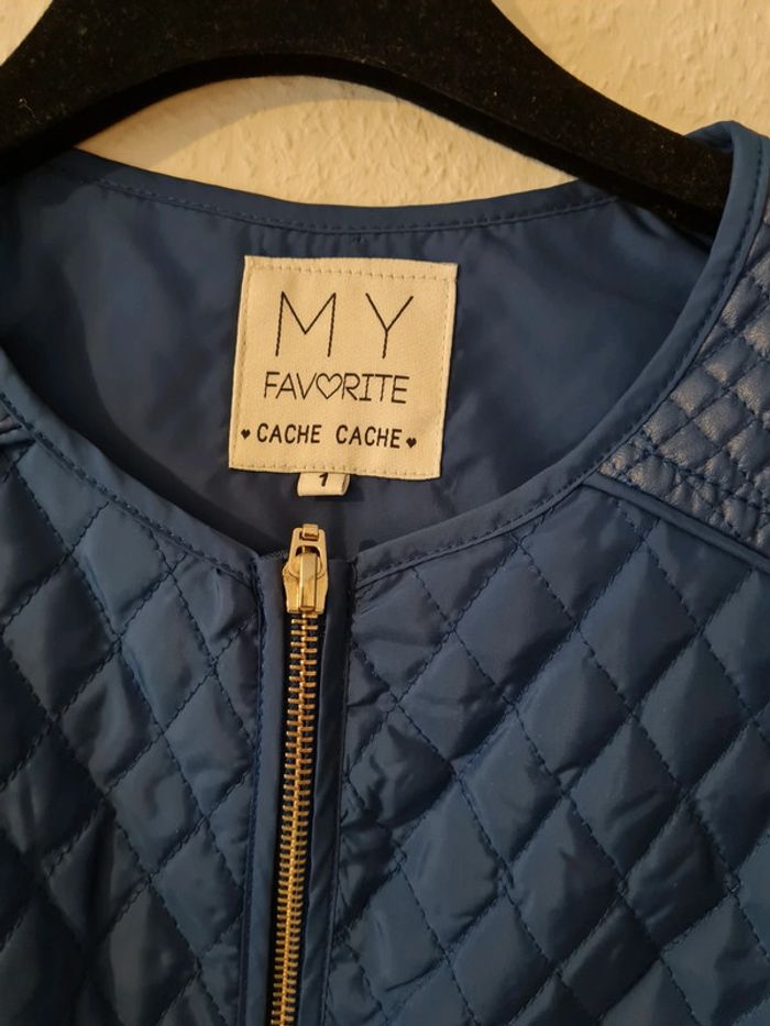 Veste bi matière bleu Cache Cache - photo numéro 4