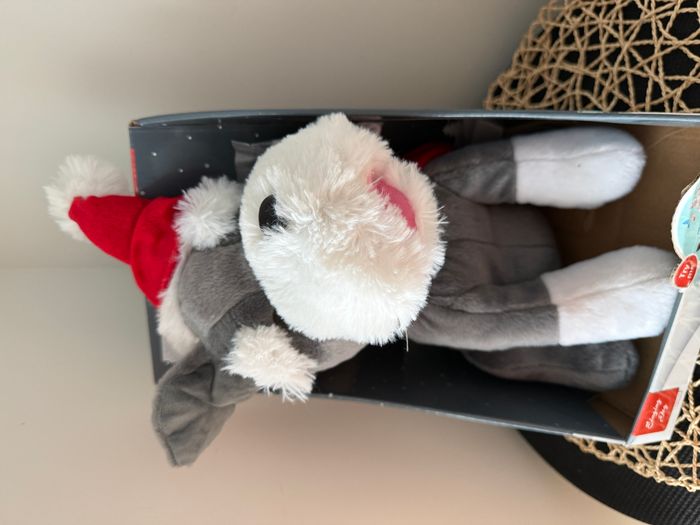peluche  chien Père Noël avec son et mouvement - photo numéro 6