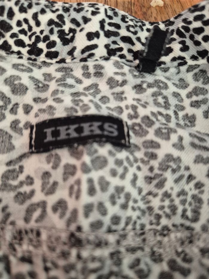 Magnifique robe Ikks 5 ans motif léopard gris - photo numéro 2