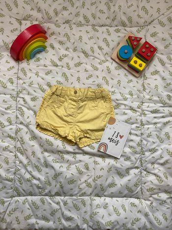 short jaune taille réglable 18 mois kiabi
