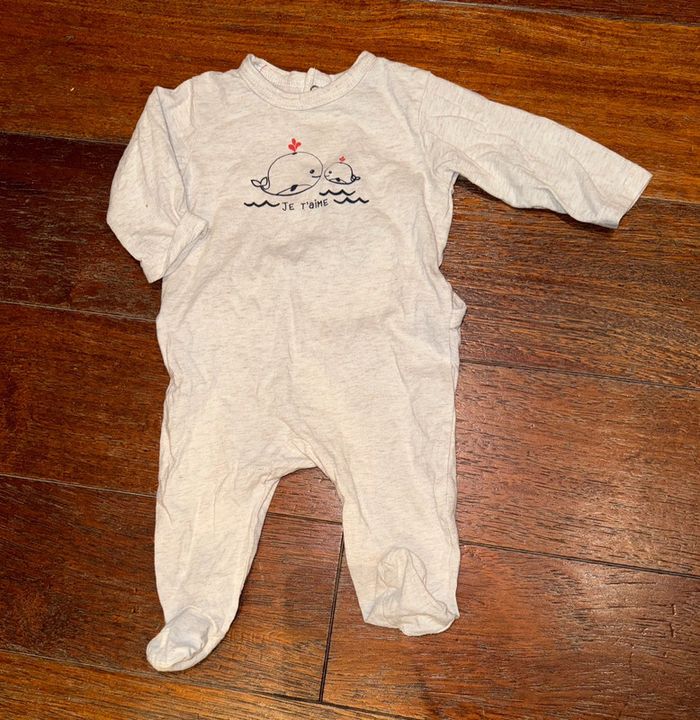 Pyjama coton le phare de la baleine  3 mois