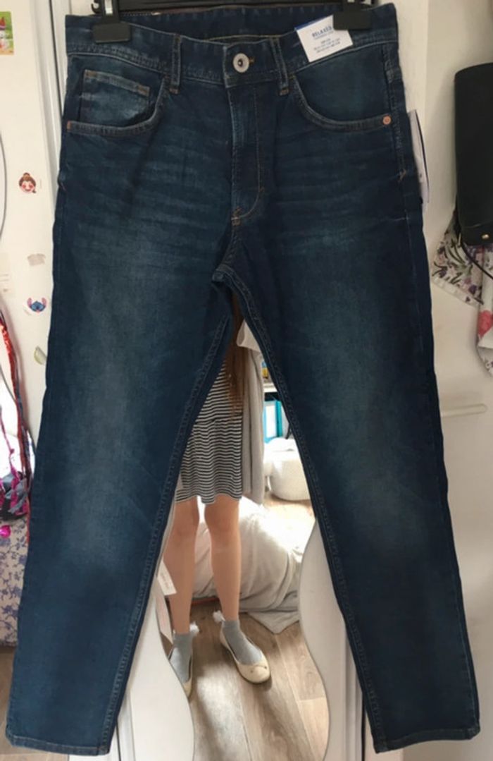 Jean slim, bleu foncé, H&M, 12/13 ans - photo numéro 2