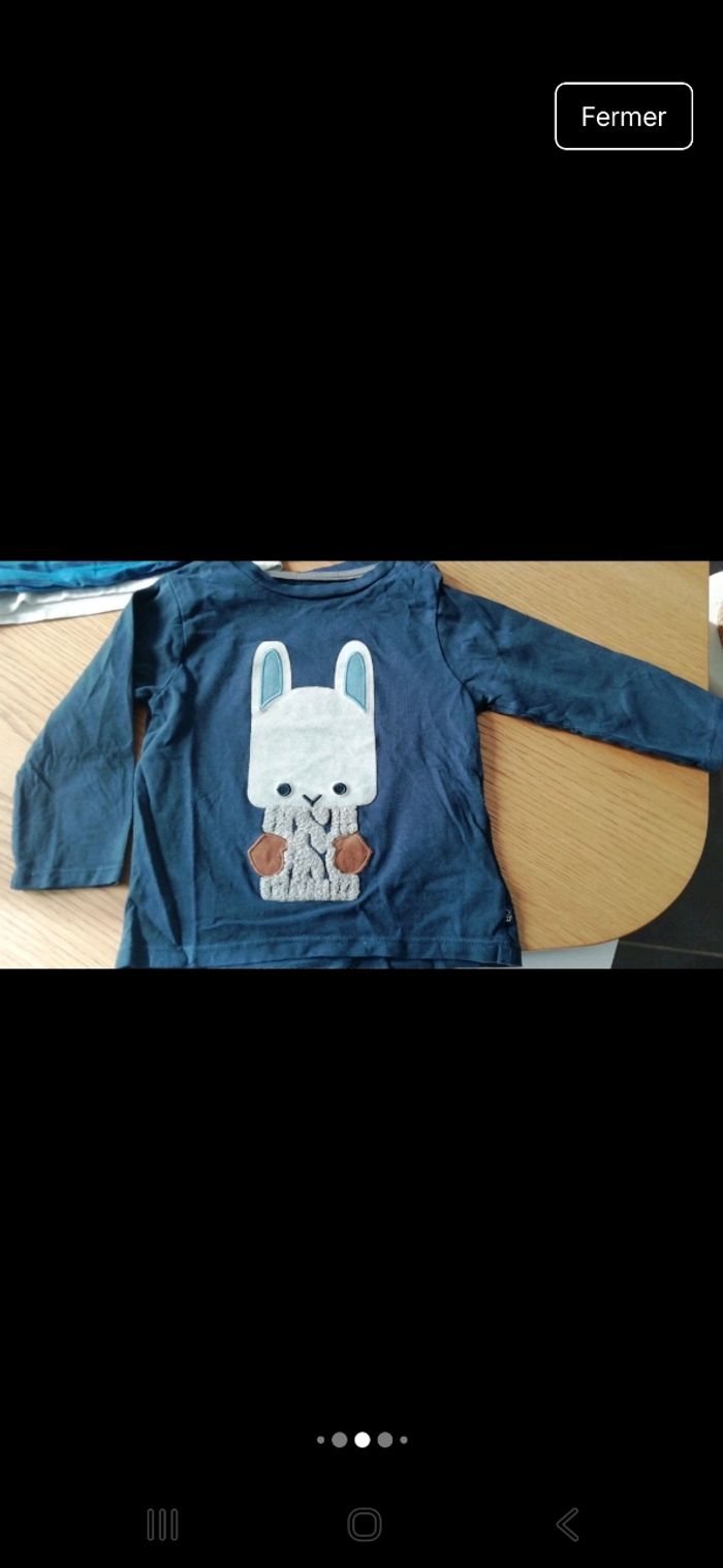 Lot t-shirts manches longues 18 mois - photo numéro 6