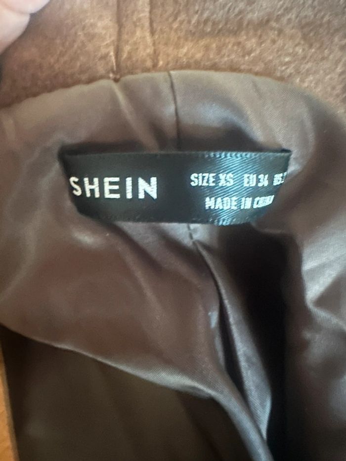 Manteau à boutons marron shein - photo numéro 4